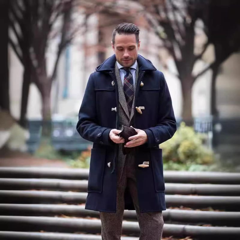 Men's Hooded Toggle Duffle Coat | Dafydd_1
