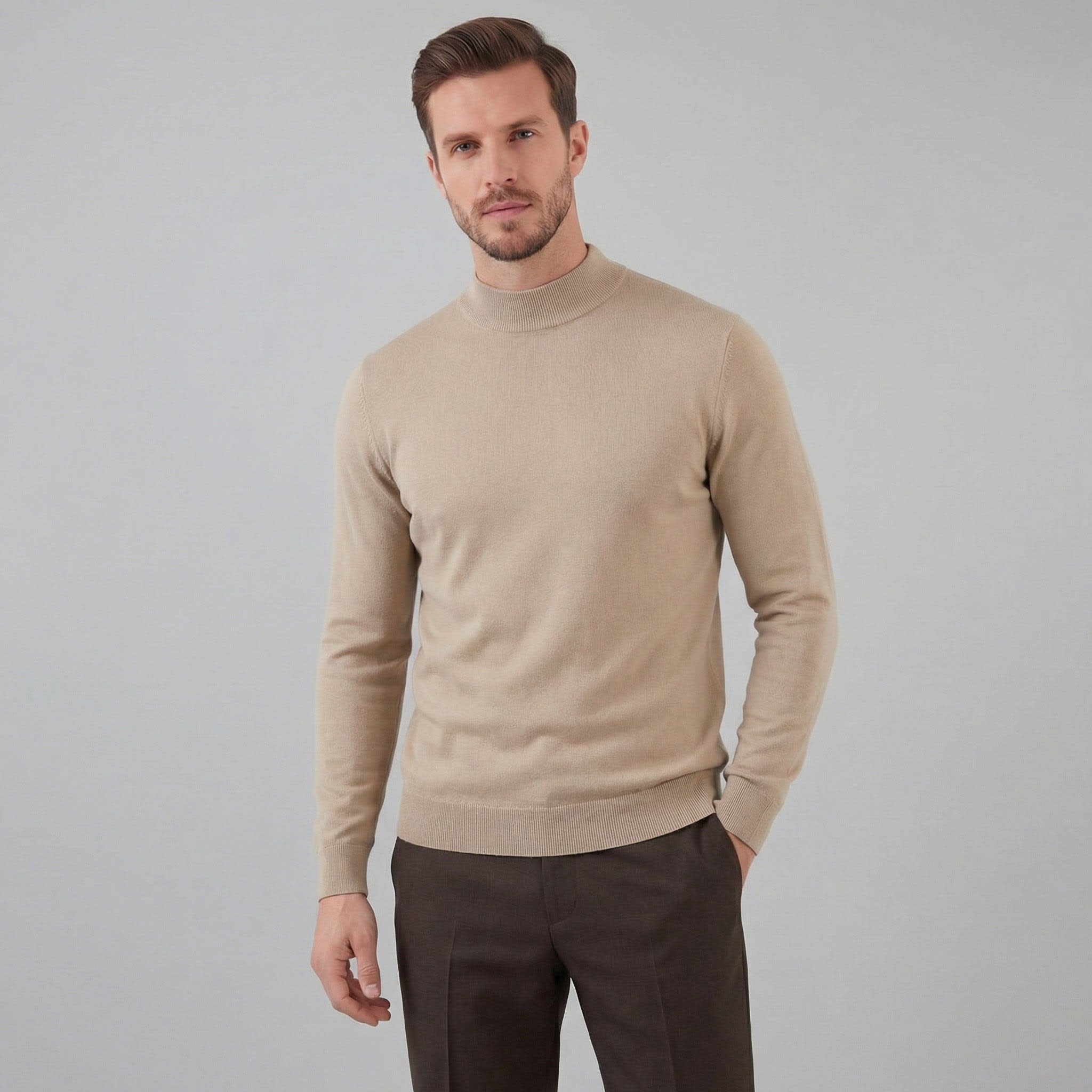 Men's Wool Turtleneck Jumper | Dougie_11