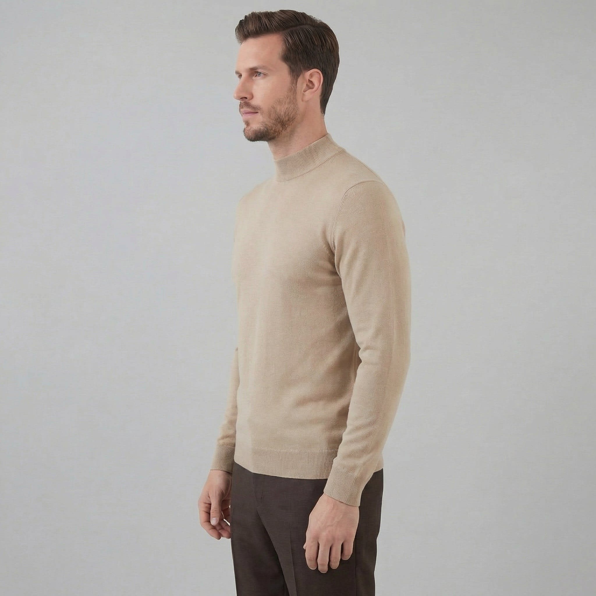 Men's Wool Turtleneck Jumper | Dougie_12