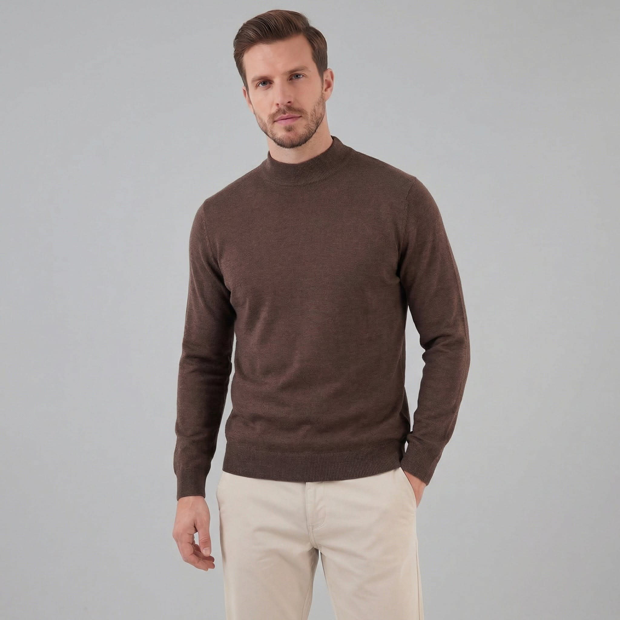 Men's Wool Turtleneck Jumper | Dougie_16