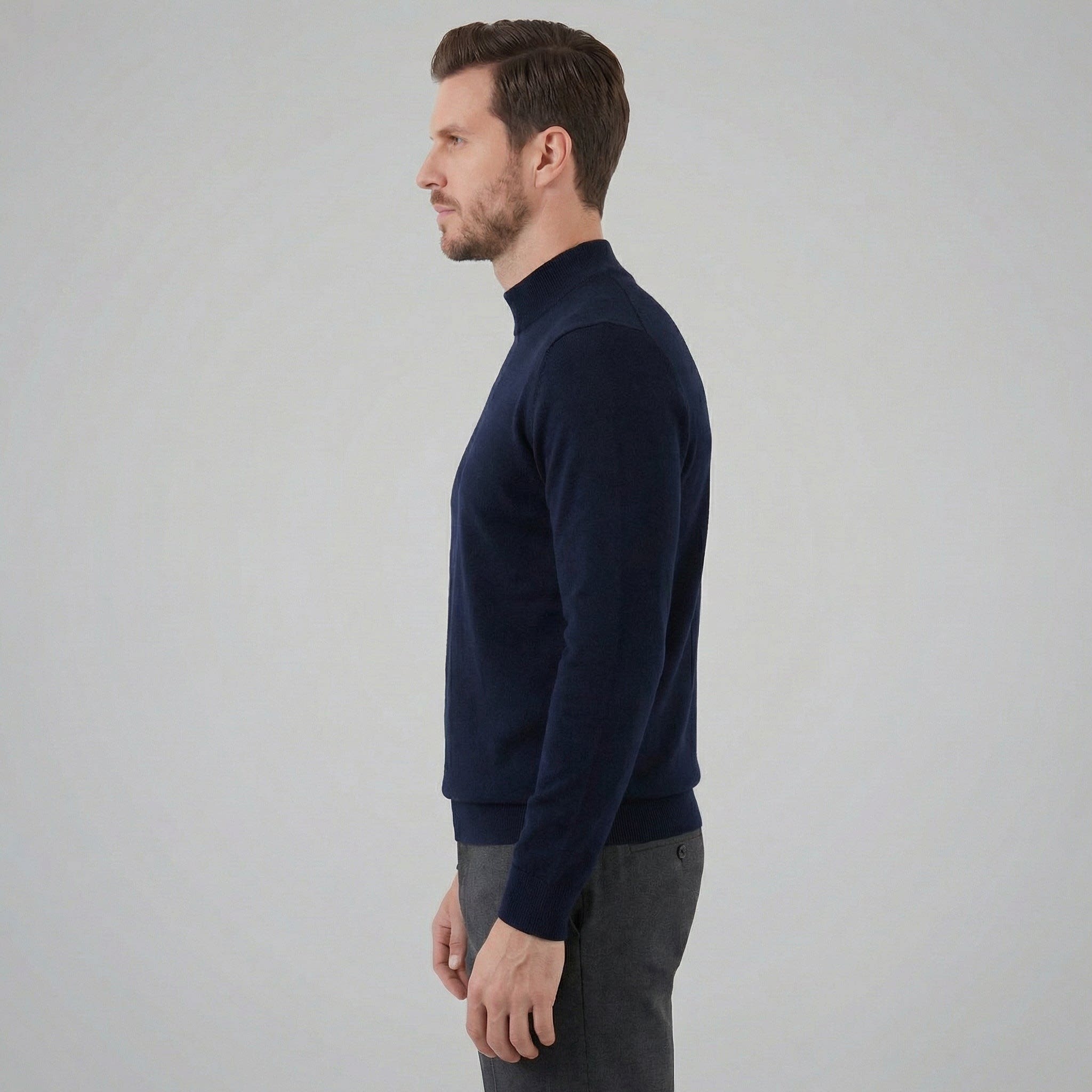 Men's Wool Turtleneck Jumper | Dougie_2