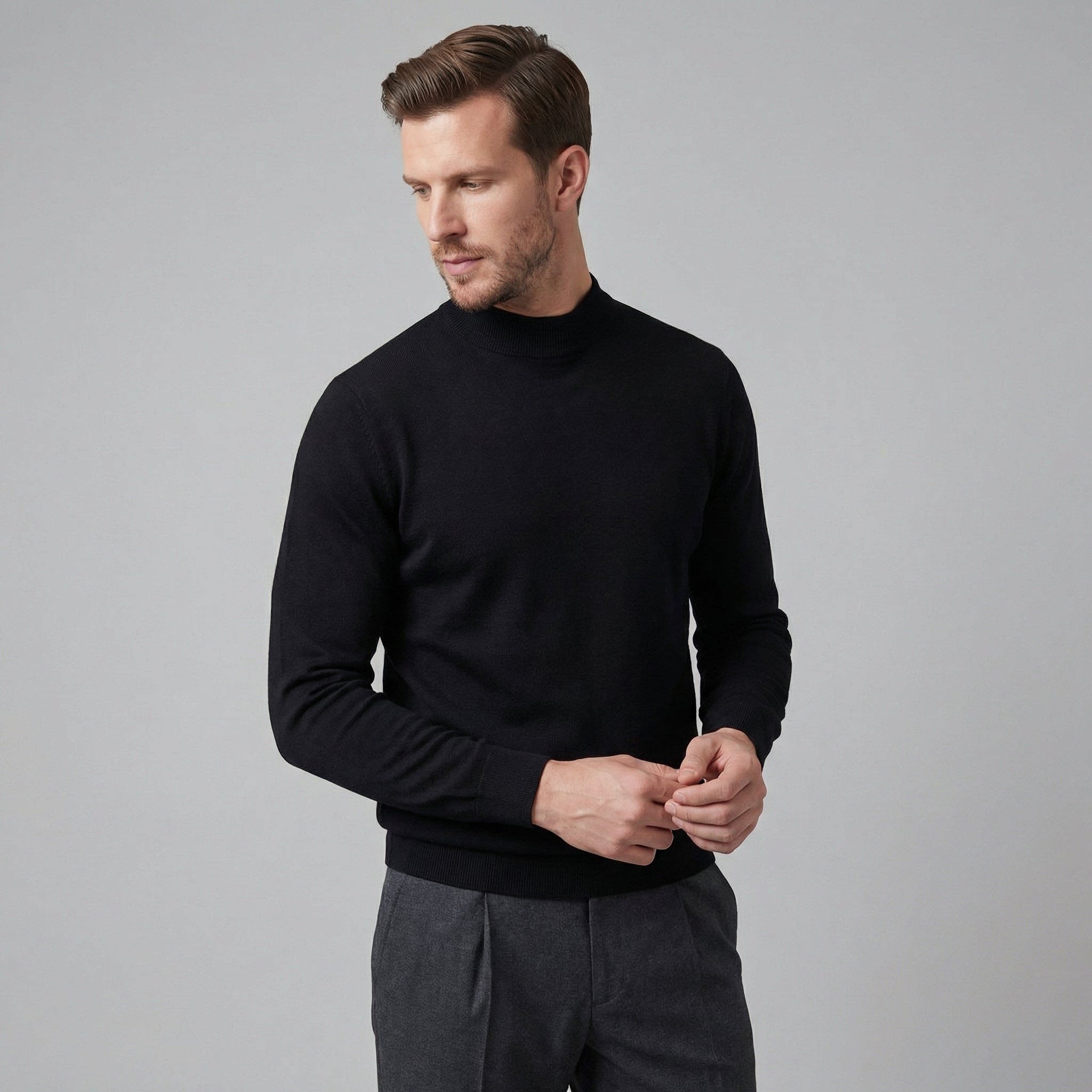 Men's Wool Turtleneck Jumper | Dougie_6