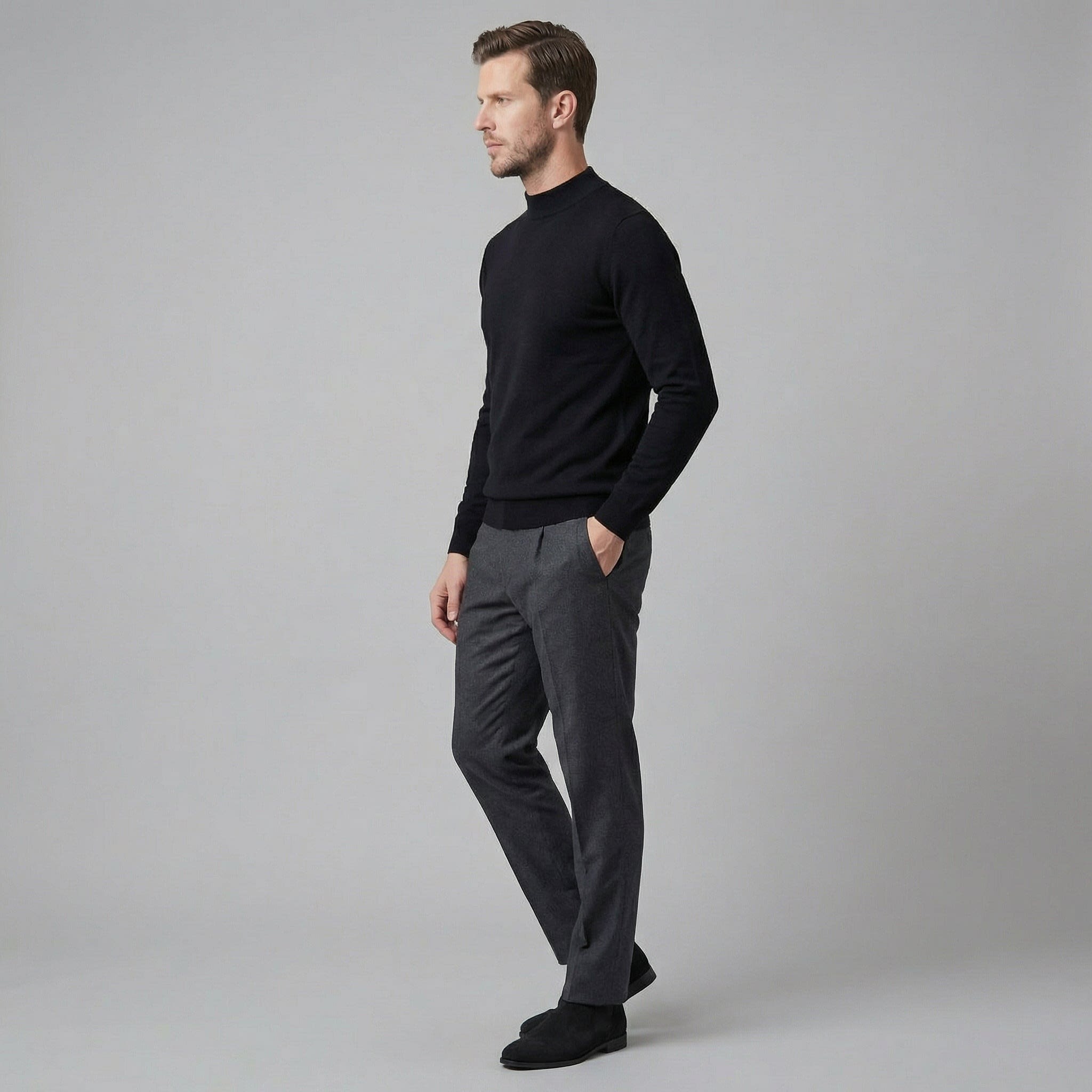Men's Wool Turtleneck Jumper | Dougie_7