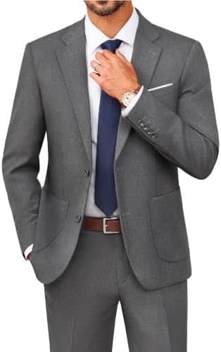 Men's Single Breasted Slim Two Piece Suit | Oscar_2