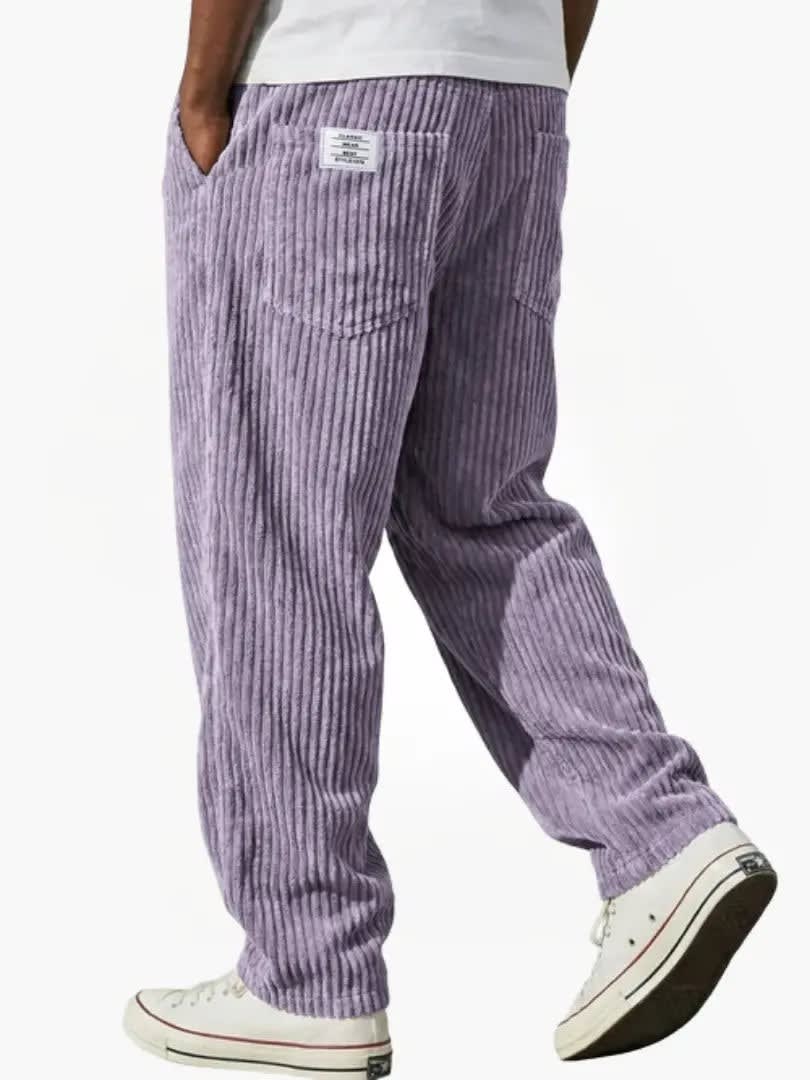 Men's Corduroy Straight-Leg Trousers | Randolph_11