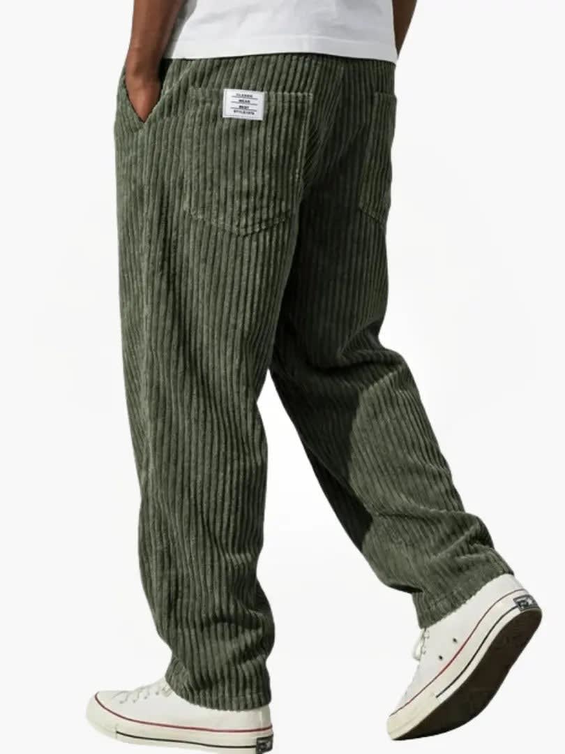 Men's Corduroy Straight-Leg Trousers | Randolph_9