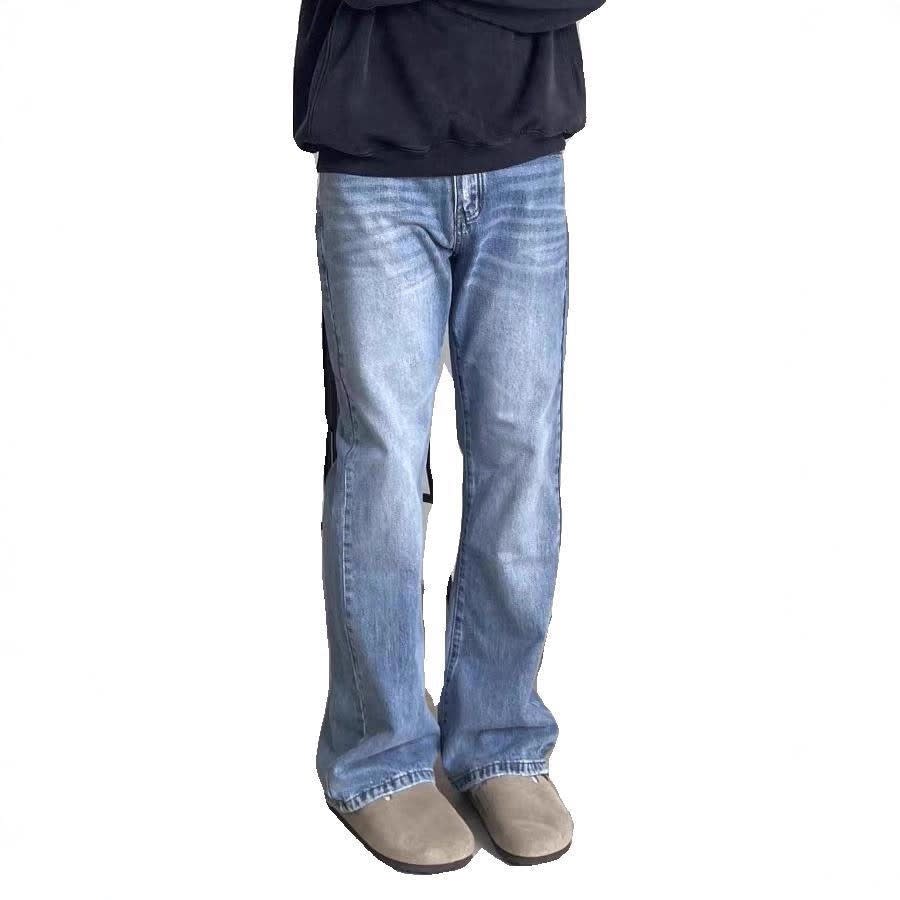 Men's Light Wash Flared Jeans | Nathaniel_5