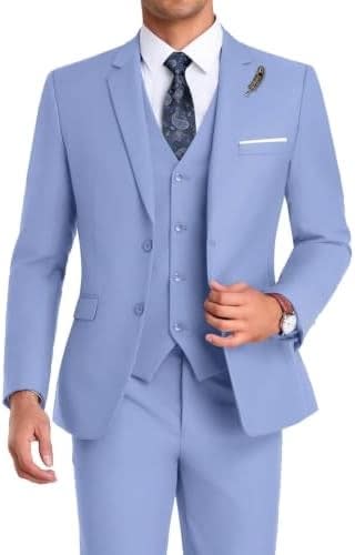 Men's Single Breasted Three Piece Wedding Suit | Dominic_10