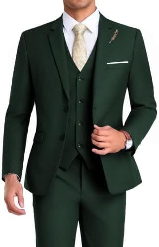 Men's Single Breasted Three Piece Wedding Suit | Dominic_13