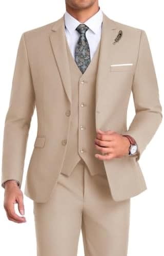 Men's Single Breasted Three Piece Wedding Suit | Dominic_2