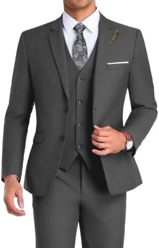 Men's Single Breasted Three Piece Wedding Suit | Dominic_6