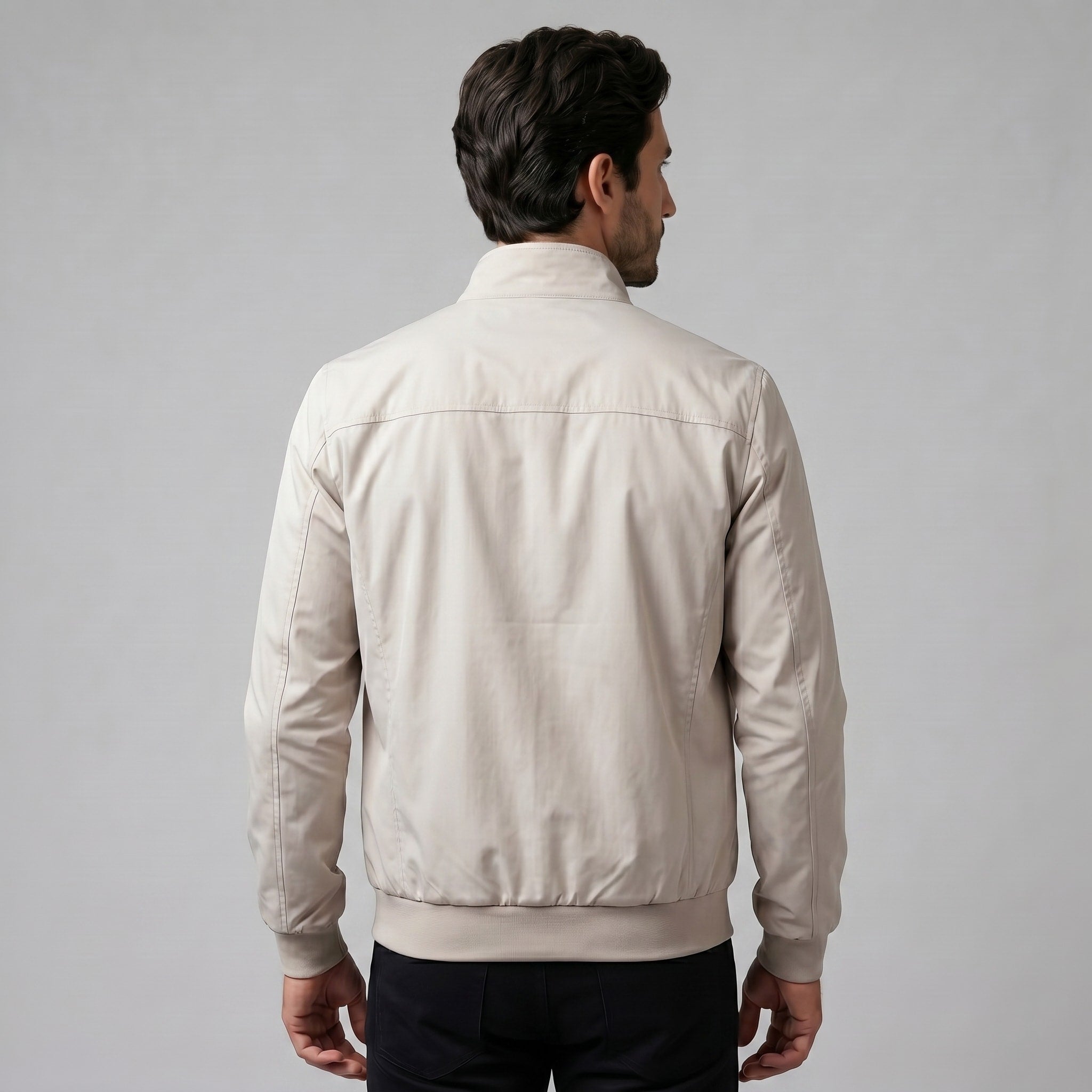 Men's Slim Fit Padded Bomber Jacket | Leon_14
