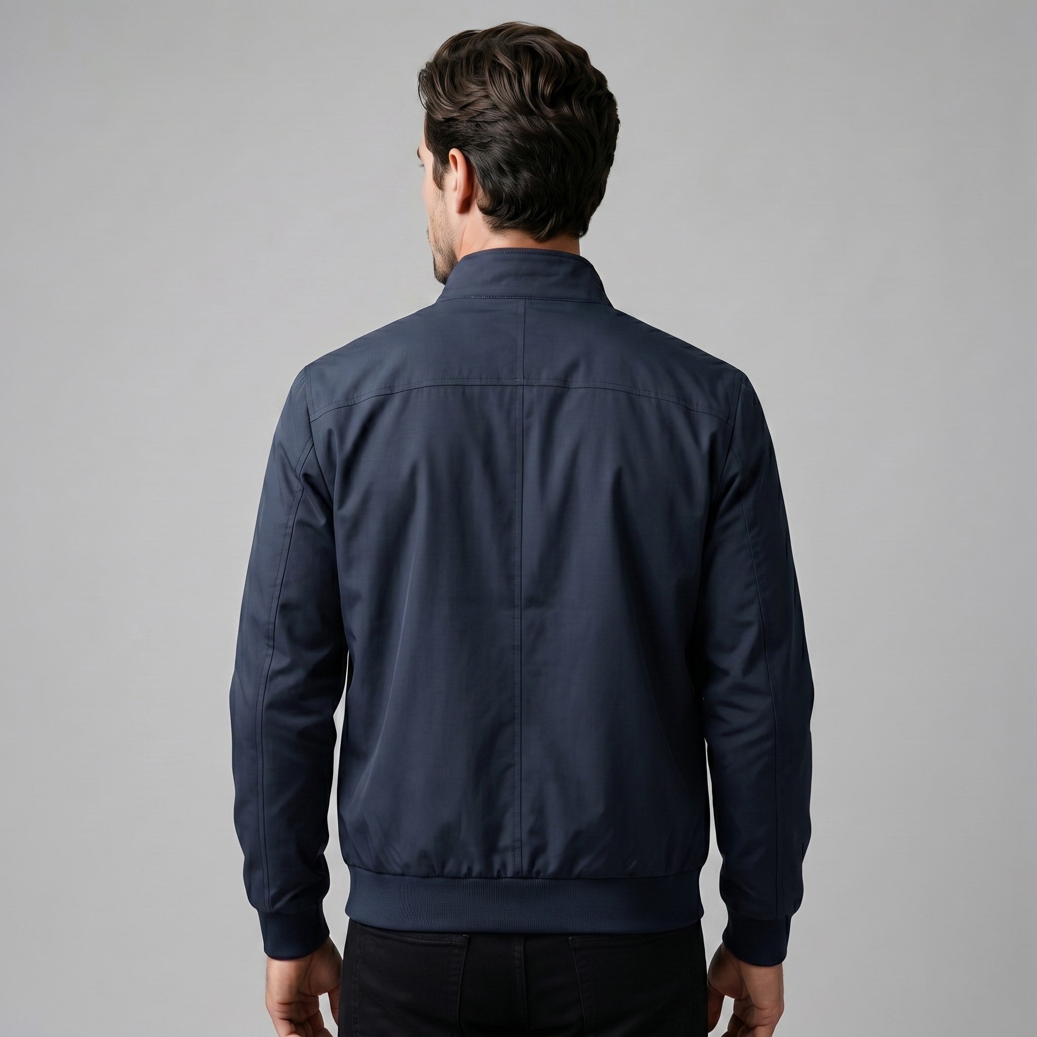 Men's Slim Fit Padded Bomber Jacket | Leon_19