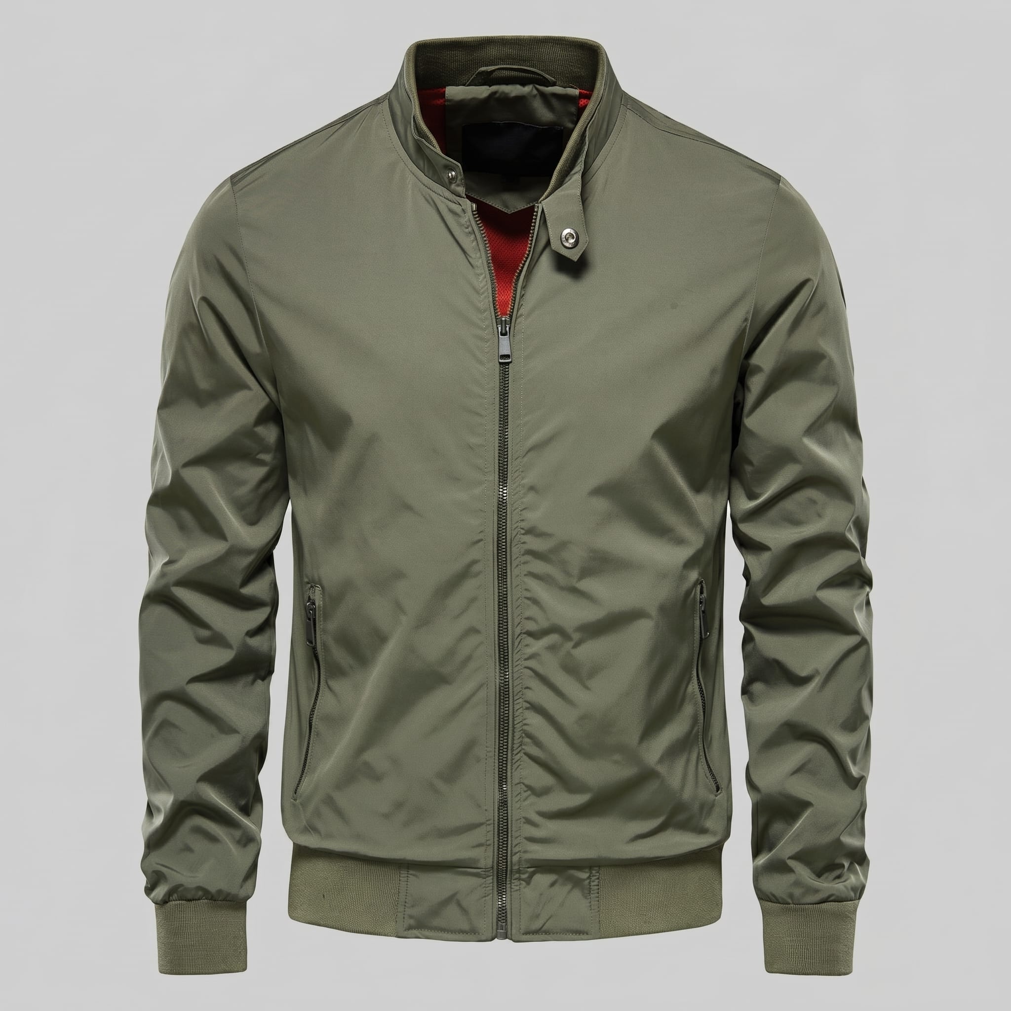 Men's Slim Fit Padded Bomber Jacket | Leon_7