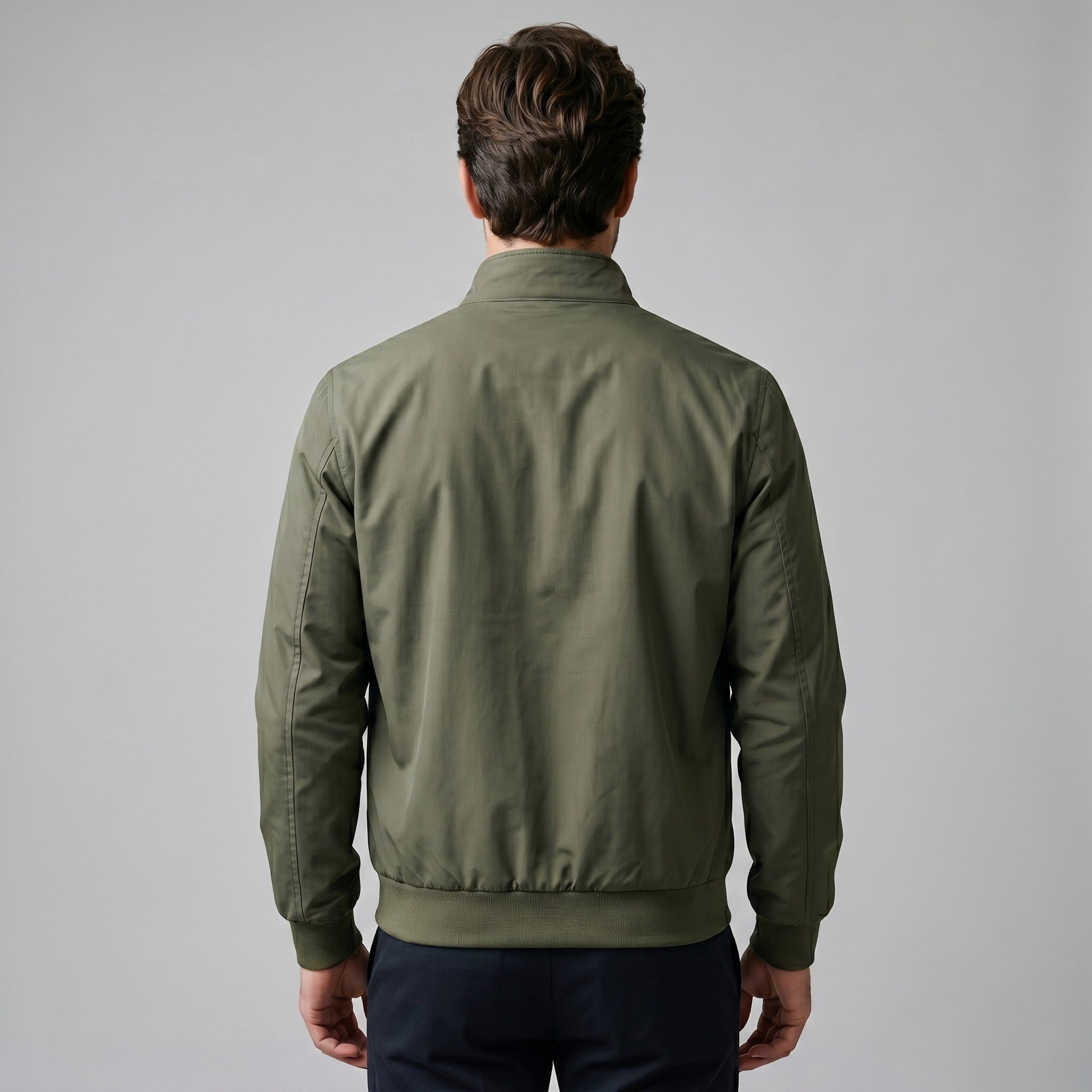 Men's Slim Fit Padded Bomber Jacket | Leon_9
