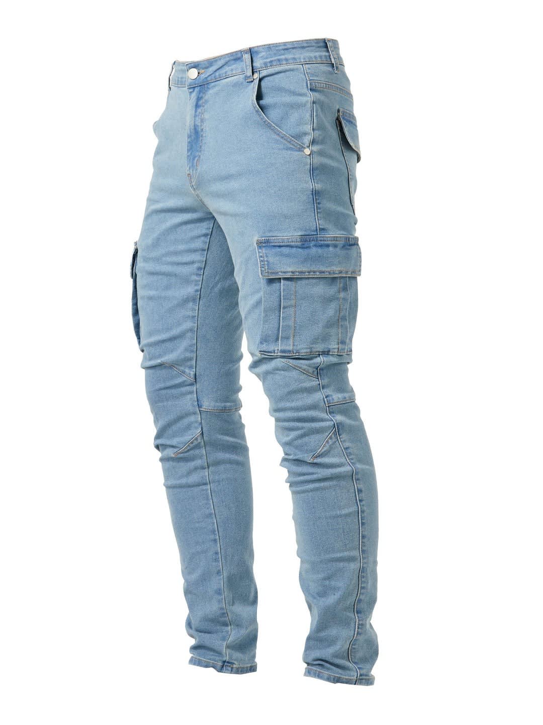 Men's Slim Fit Cargo Jeans | Rodney_5