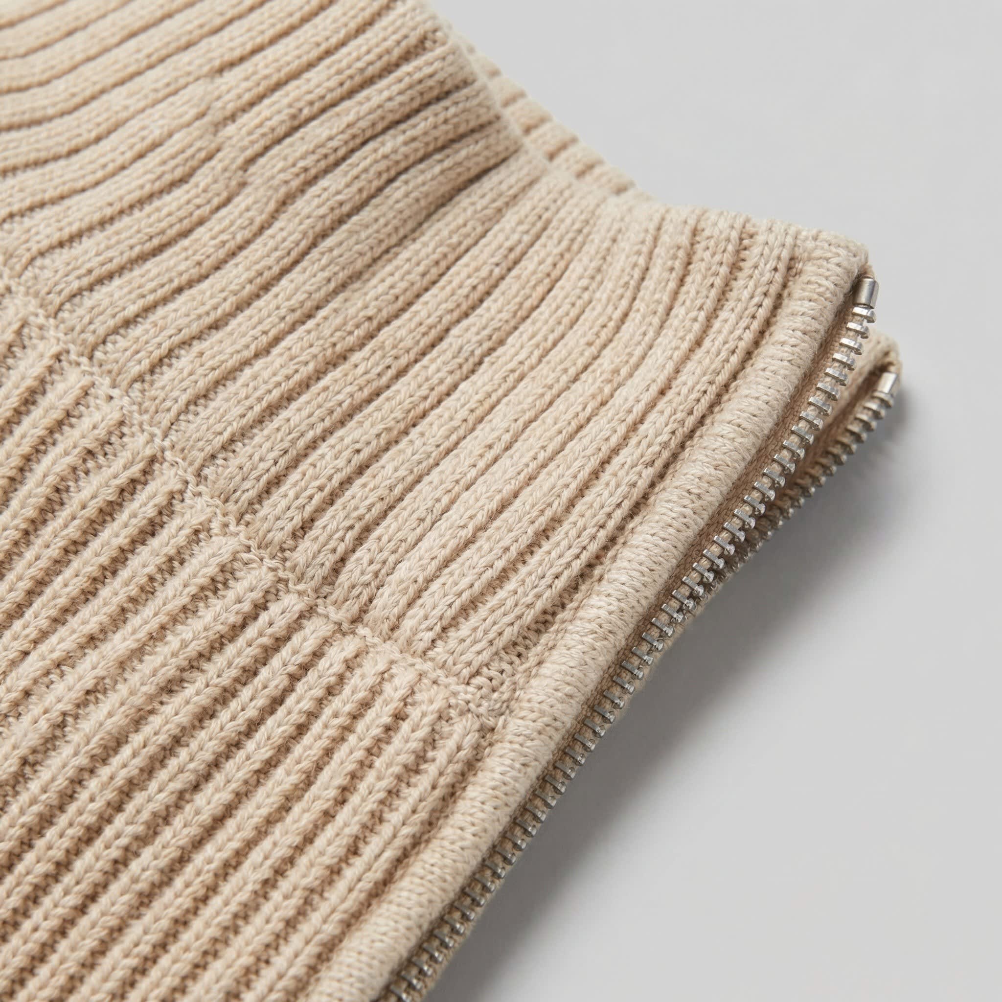 Men's Funnel Neck Zip Up Cardigan | Kai_4