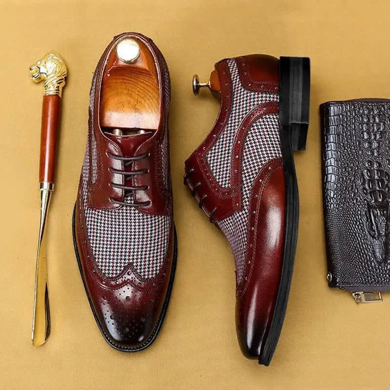 Men's Leather Brogue Oxford Shoes | Raymond_3