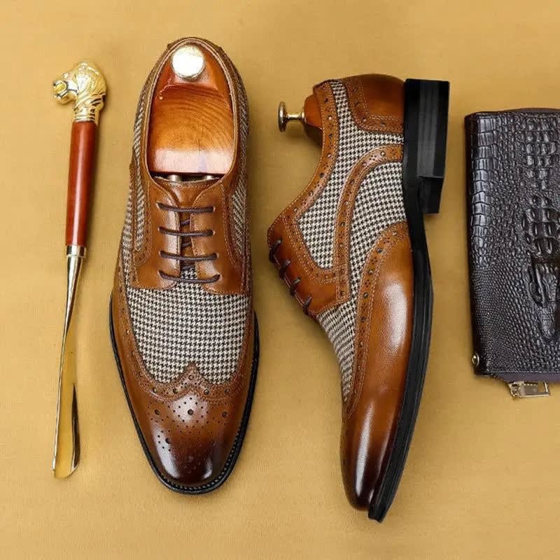 Men's Leather Brogue Oxford Shoes | Raymond_5