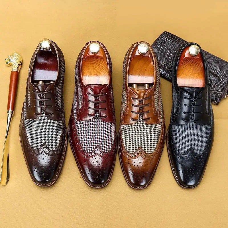 Men's Leather Brogue Oxford Shoes | Raymond_6