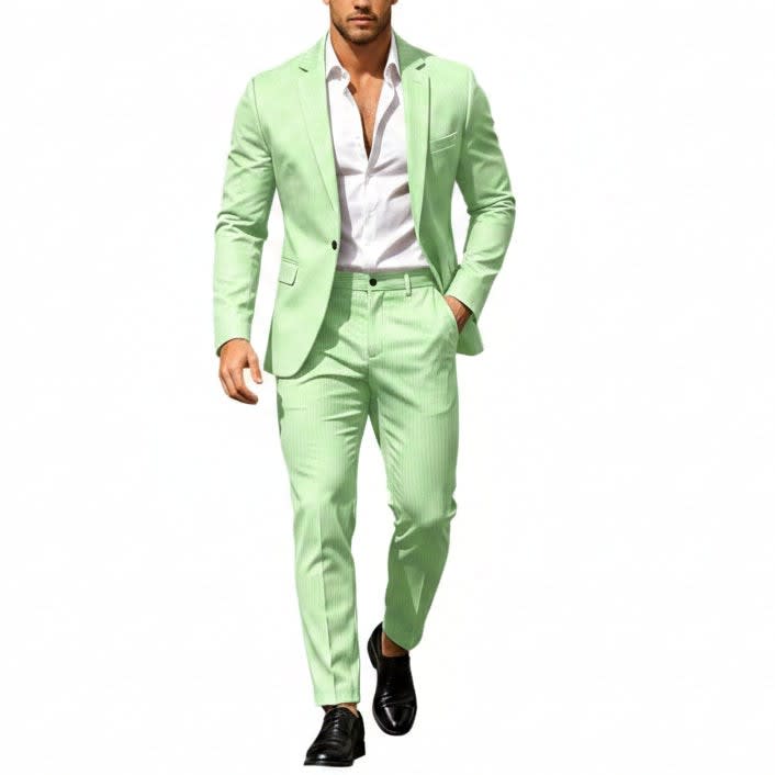 Men's Single Breasted Lightweight Two Piece Suit | Callum_21