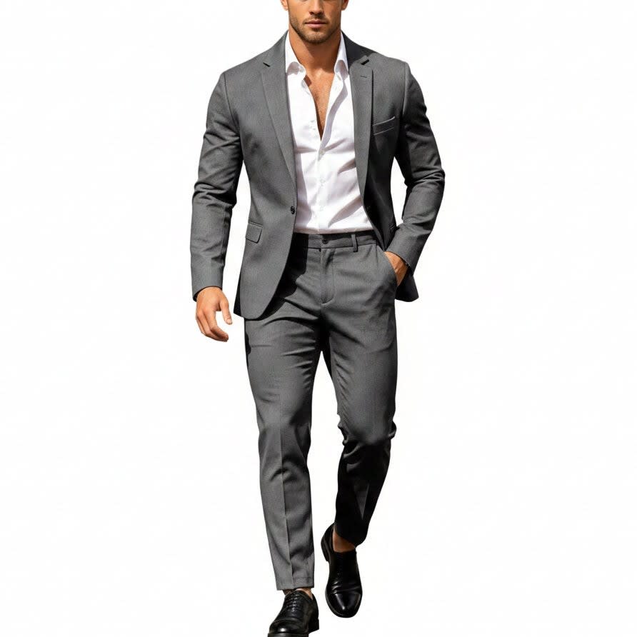 Men's Single Breasted Lightweight Two Piece Suit | Callum_6