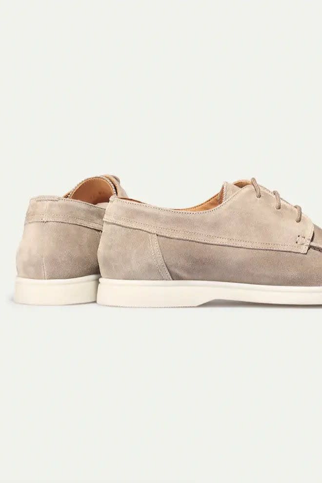 Men's Suede Look Lace-Up Loafers | Leofric_6
