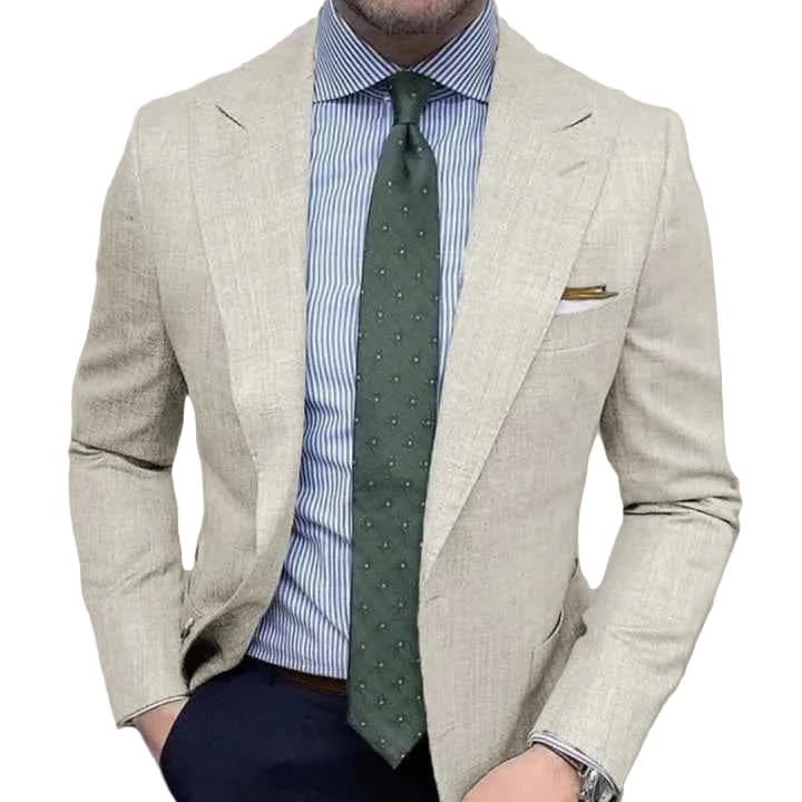 Men's Single Breasted Slim Fit Blazer | Colin_3
