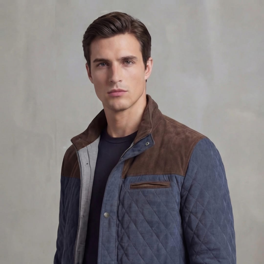 Men's Diamond Quilted Jacket | Troy_5