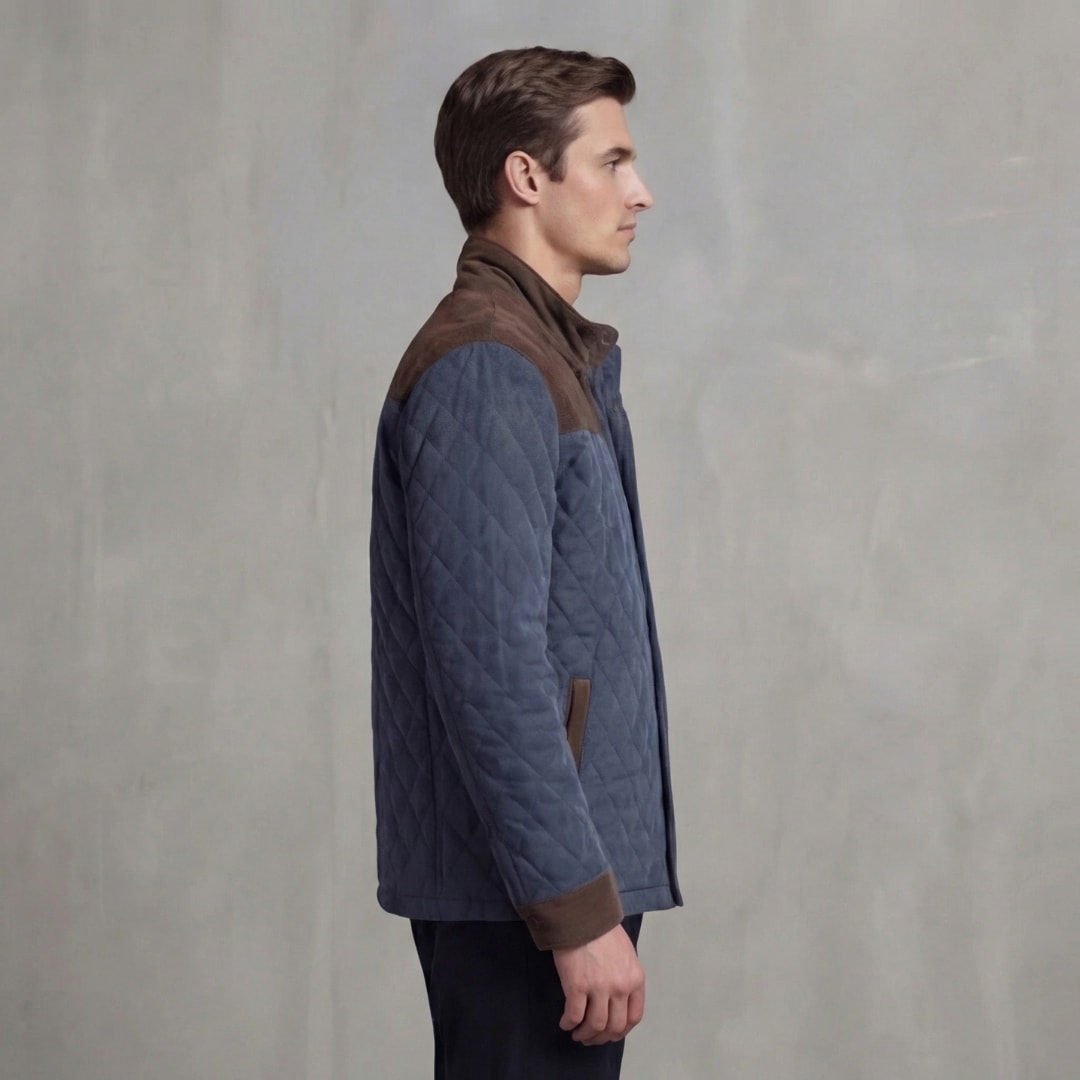 Men's Diamond Quilted Jacket | Troy_7