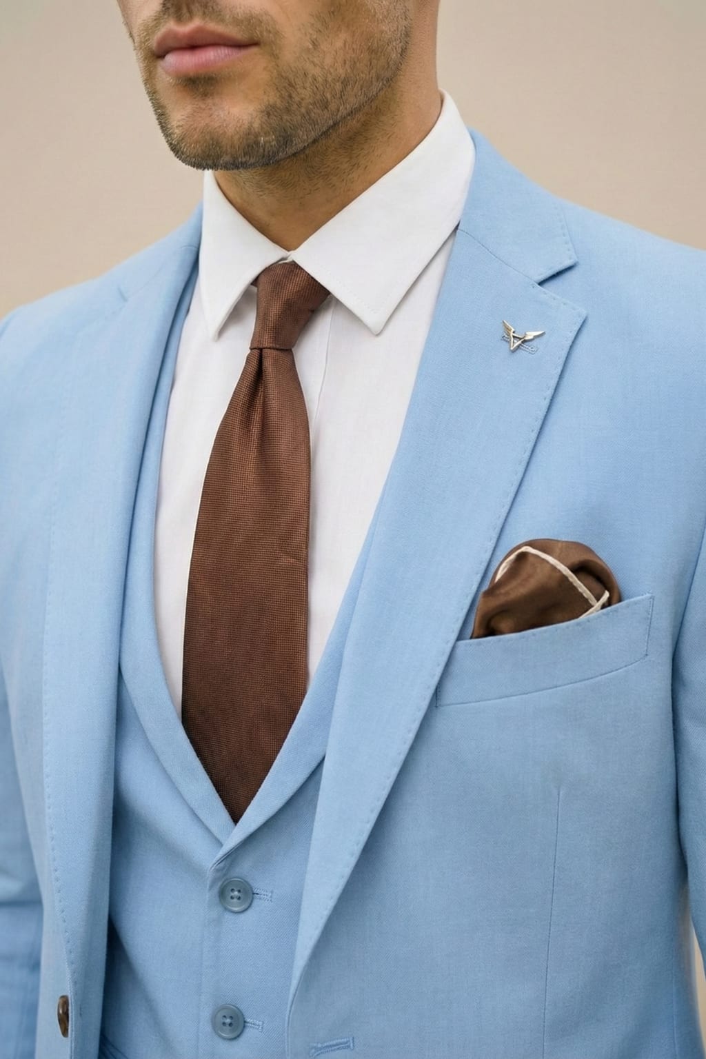 Men's Single Breasted Slim Fit Three Piece Suit | Alistair_6