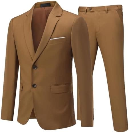 Men's Single Breasted Two Piece Business Suit | Percy_4
