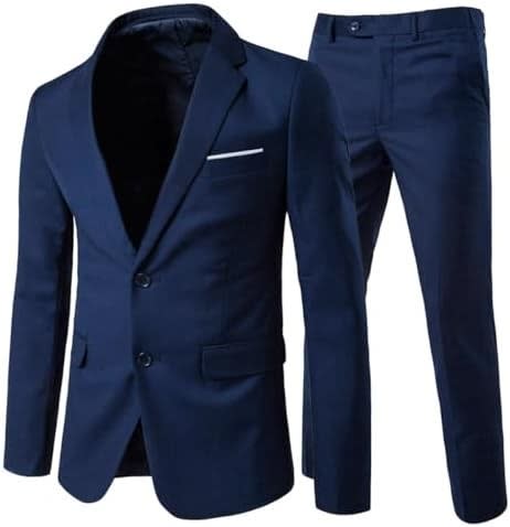 Men's Single Breasted Two Piece Business Suit | Percy_5