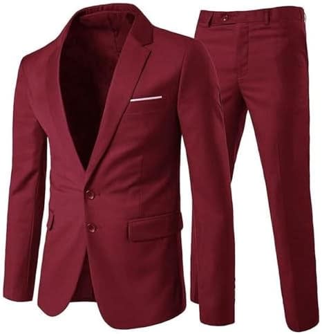 Men's Single Breasted Two Piece Business Suit | Percy_8