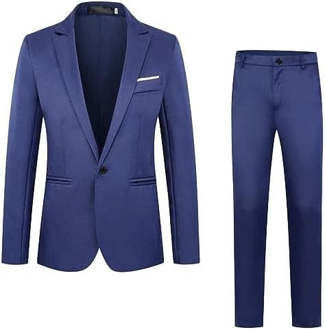 Men's Single Breasted Slim Fit Two Piece Suit | Julian_2