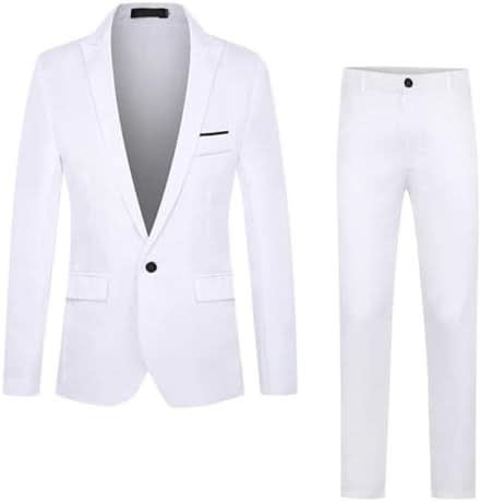 Men's Single Breasted Slim Fit Two Piece Suit | Julian_4