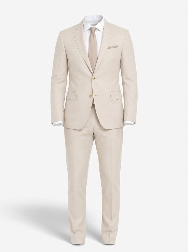 Men's Single Breasted Slim Two Piece Wedding Suit | Magnus_4