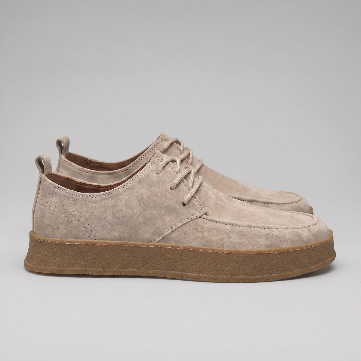 Men's Faux Suede Lace-Up Casual Shoes | Frank_10