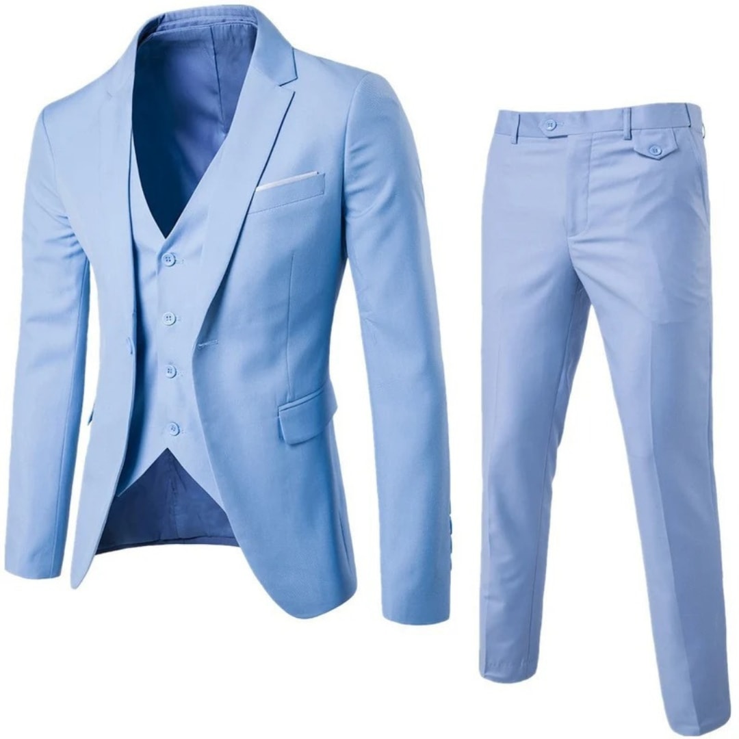 Men's Single Breasted Classic Three Piece Suit | Felix_3
