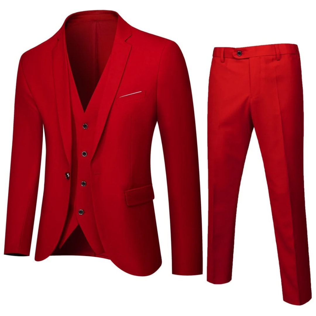 Men's Single Breasted Classic Three Piece Suit | Felix_4