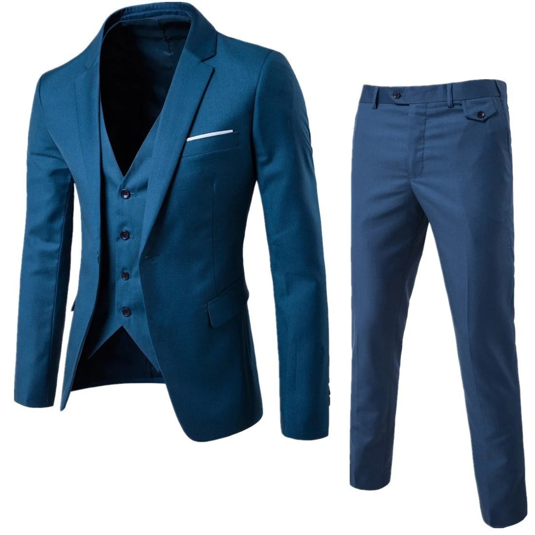 Men's Single Breasted Classic Three Piece Suit | Felix_7