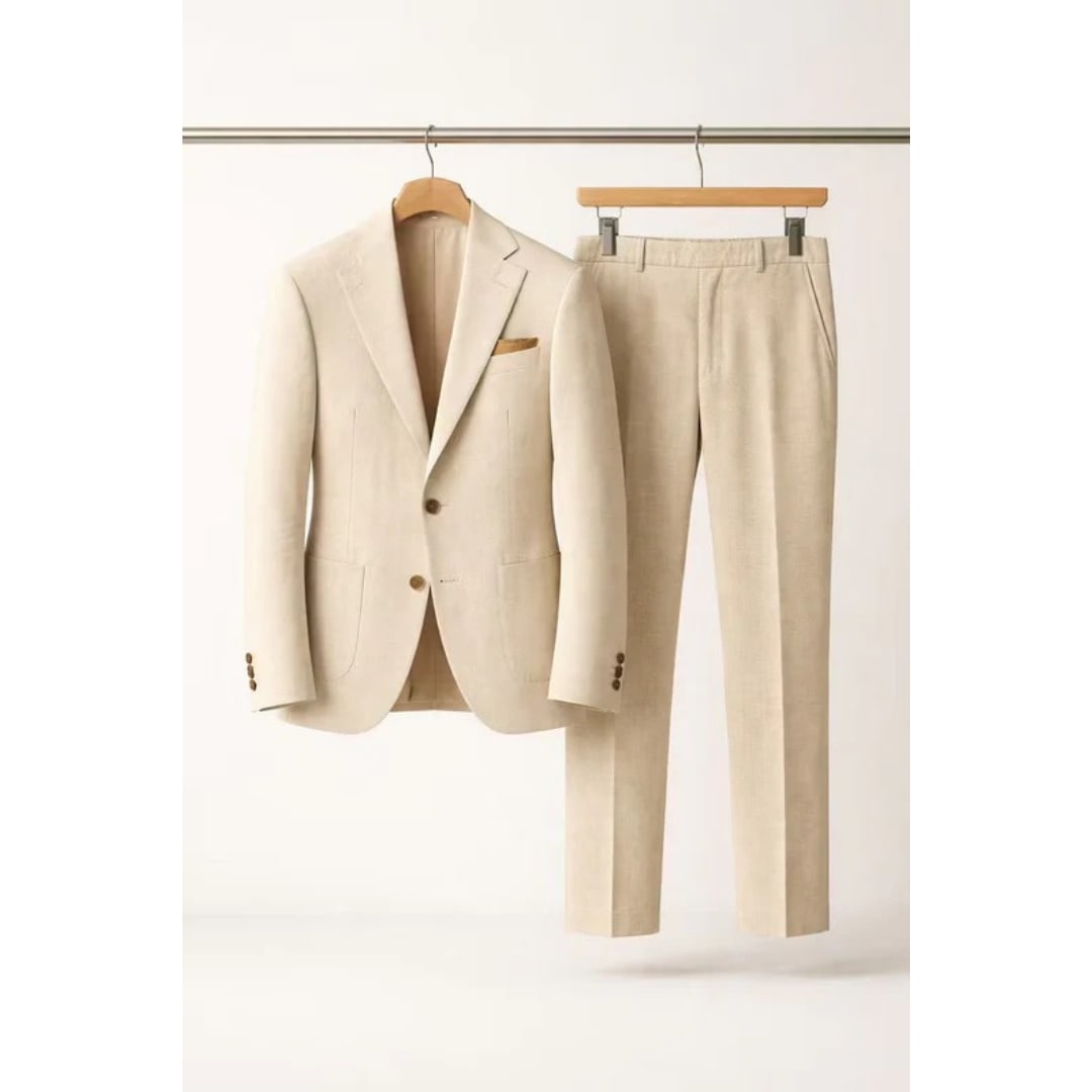 Men's Single Breasted Tailored Two Piece Suit | Elliot_5