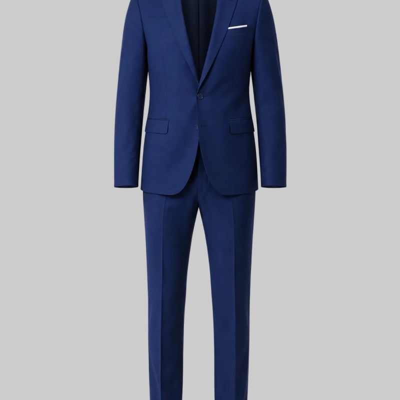Men's Single Breasted Stretch Two Piece Suit | Miles_1
