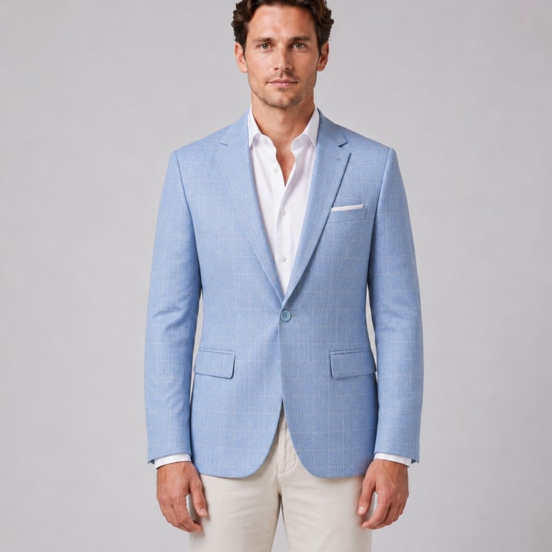 Men's Windowpane Check Blazer | Barnabas_1