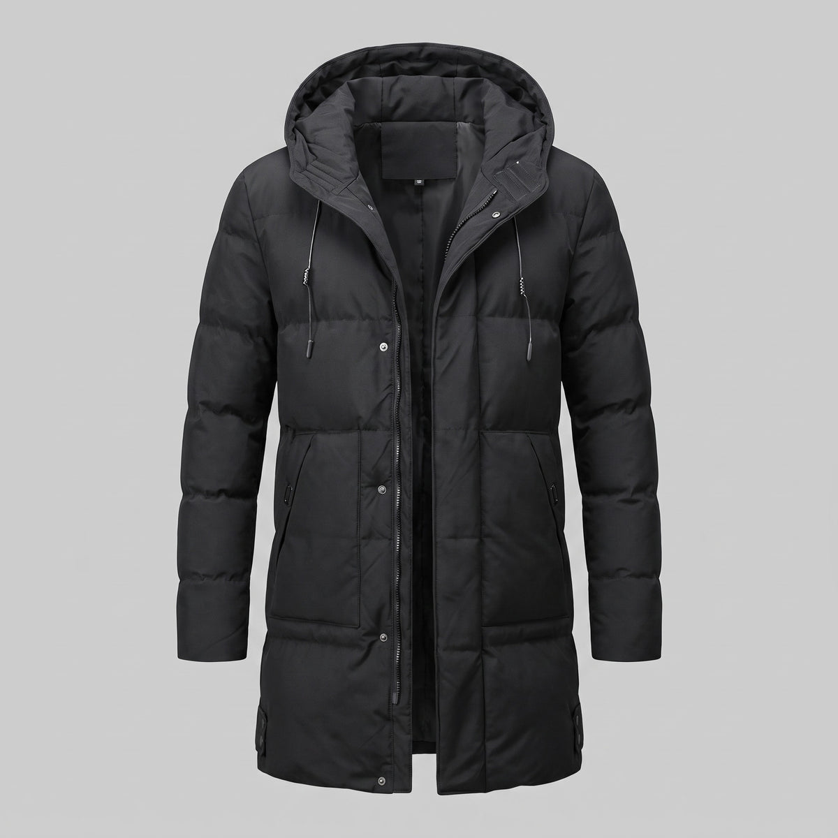 Men's Longline Hooded Puffer Coat | Damian_2