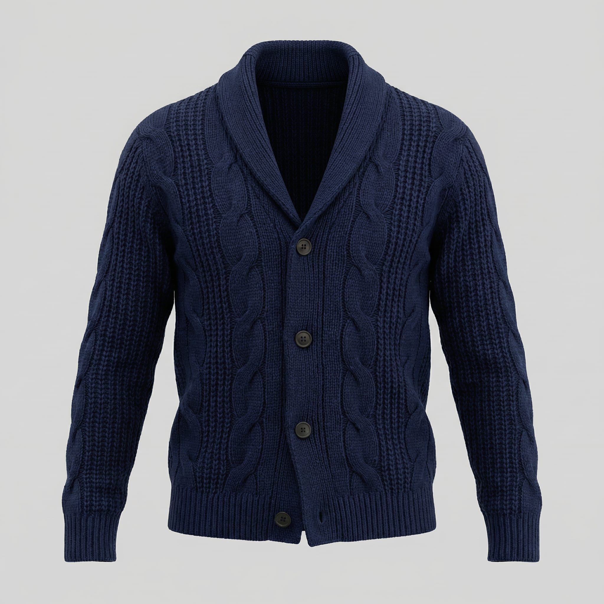 Men's Heavyweight Cable Knit Cardigan | Reggie_5