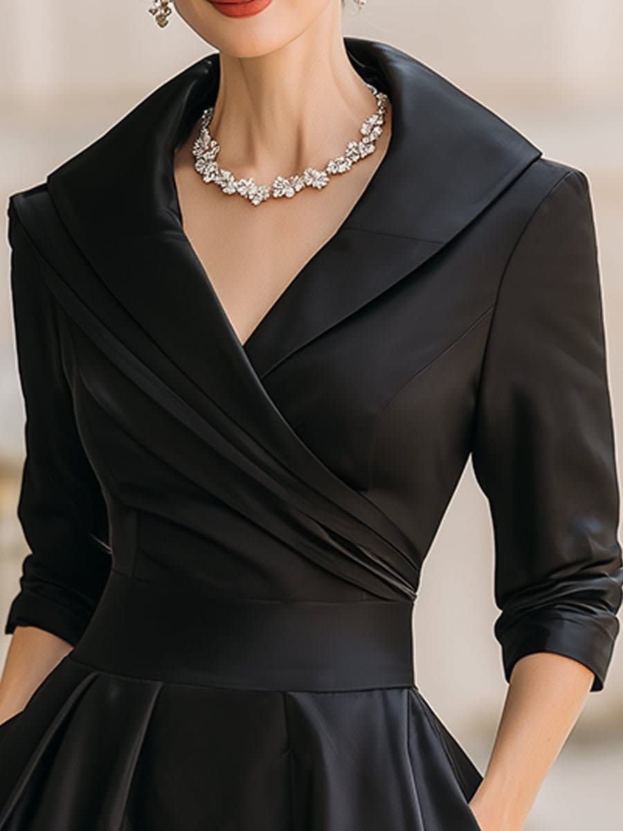 Women's A-Line Wrap Midi Cocktail Dress | Beatrix_2