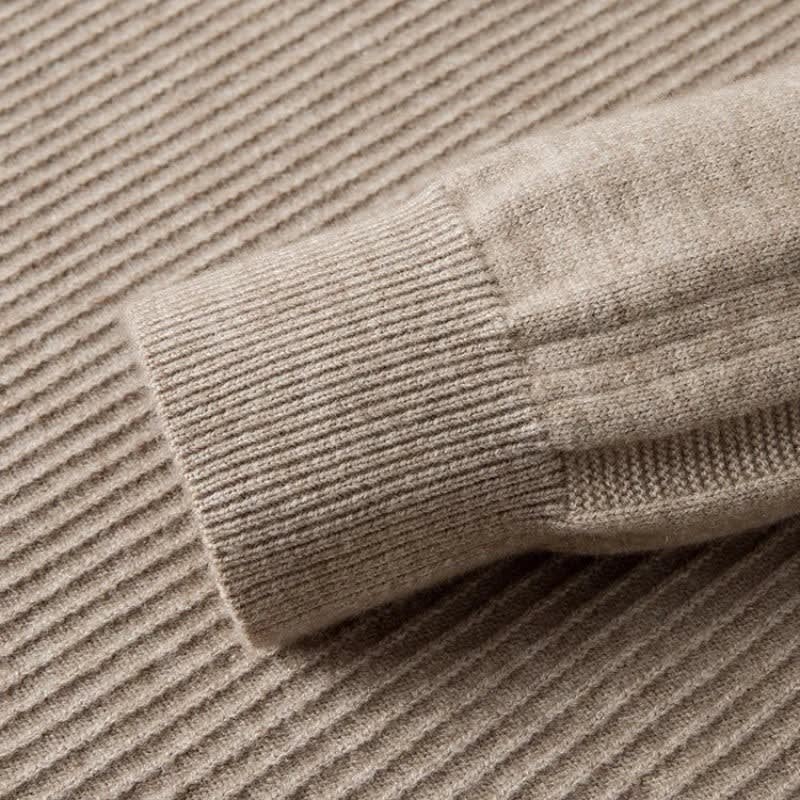 Men's Ribbed Quarter Zip Jumper | Otis_9