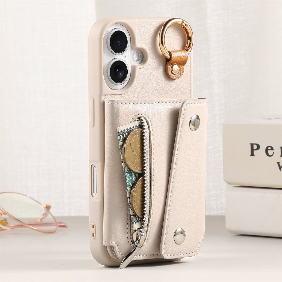 Women's Zip Card Holder iPhone Case | Alisha_7