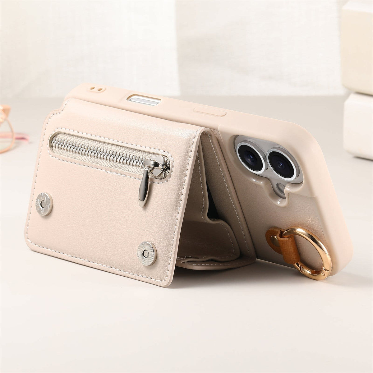 Women's Zip Card Holder iPhone Case | Alisha_9